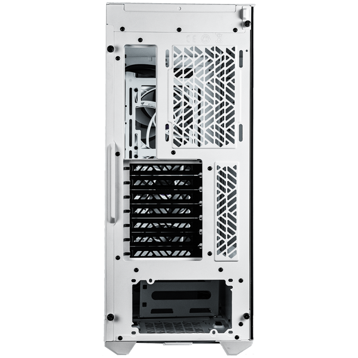 Gabinete Gamer Cooler Master Masterbox 520, Mid Tower, Vidro Temperado, ATX, White, Com 4 Fans, ARGB, MB520-WGNN-S01