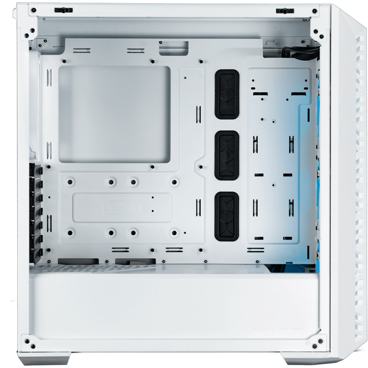 Gabinete Gamer Cooler Master Masterbox 520, Mid Tower, Vidro Temperado, ATX, White, Com 4 Fans, ARGB, MB520-WGNN-S01