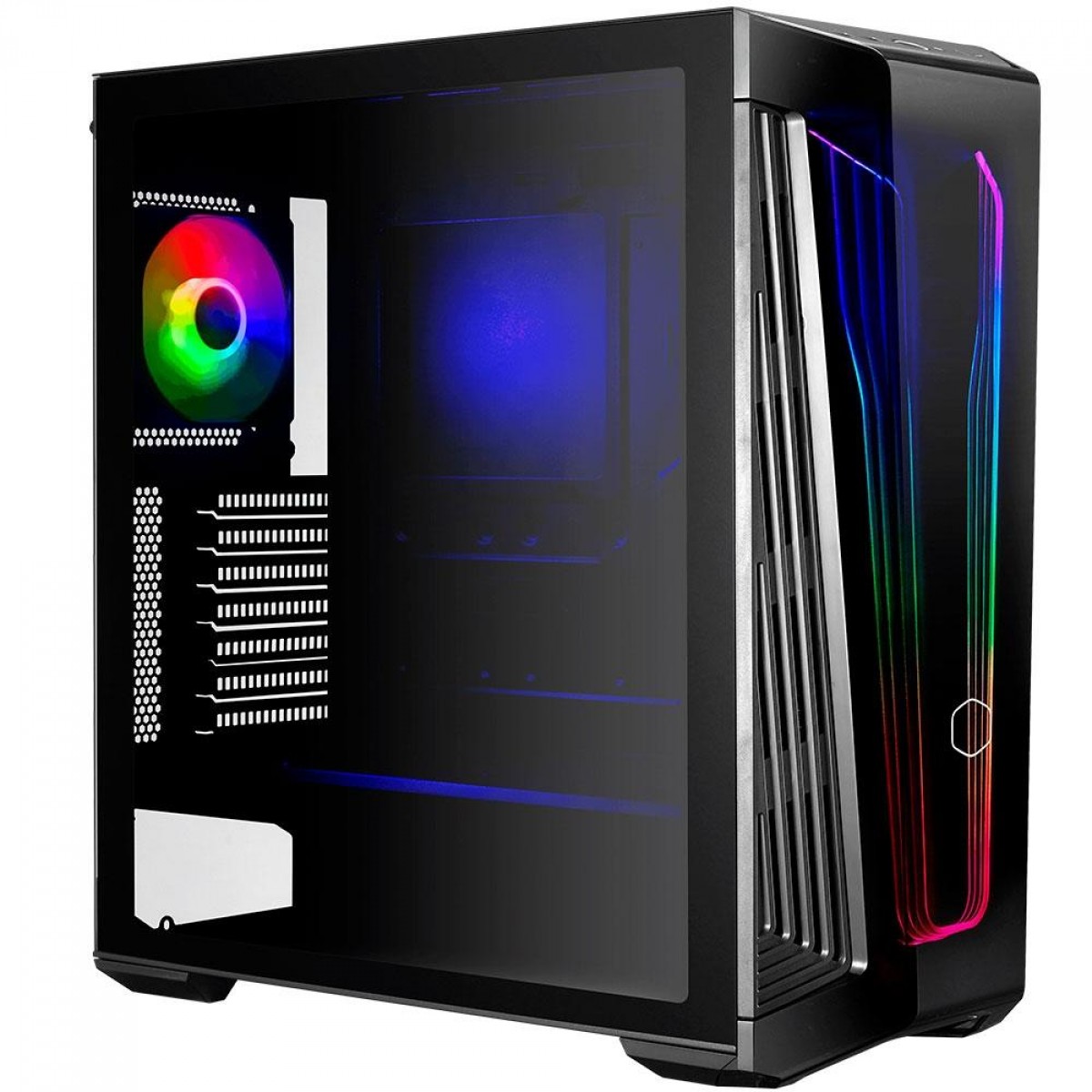 Gabinete Gamer Cooler Master Masterbox 540, ARGB, Mid Tower, Vidro Temperado, Black, Sem Fonte, Com 1 Fan, MB540-KGNN-S00