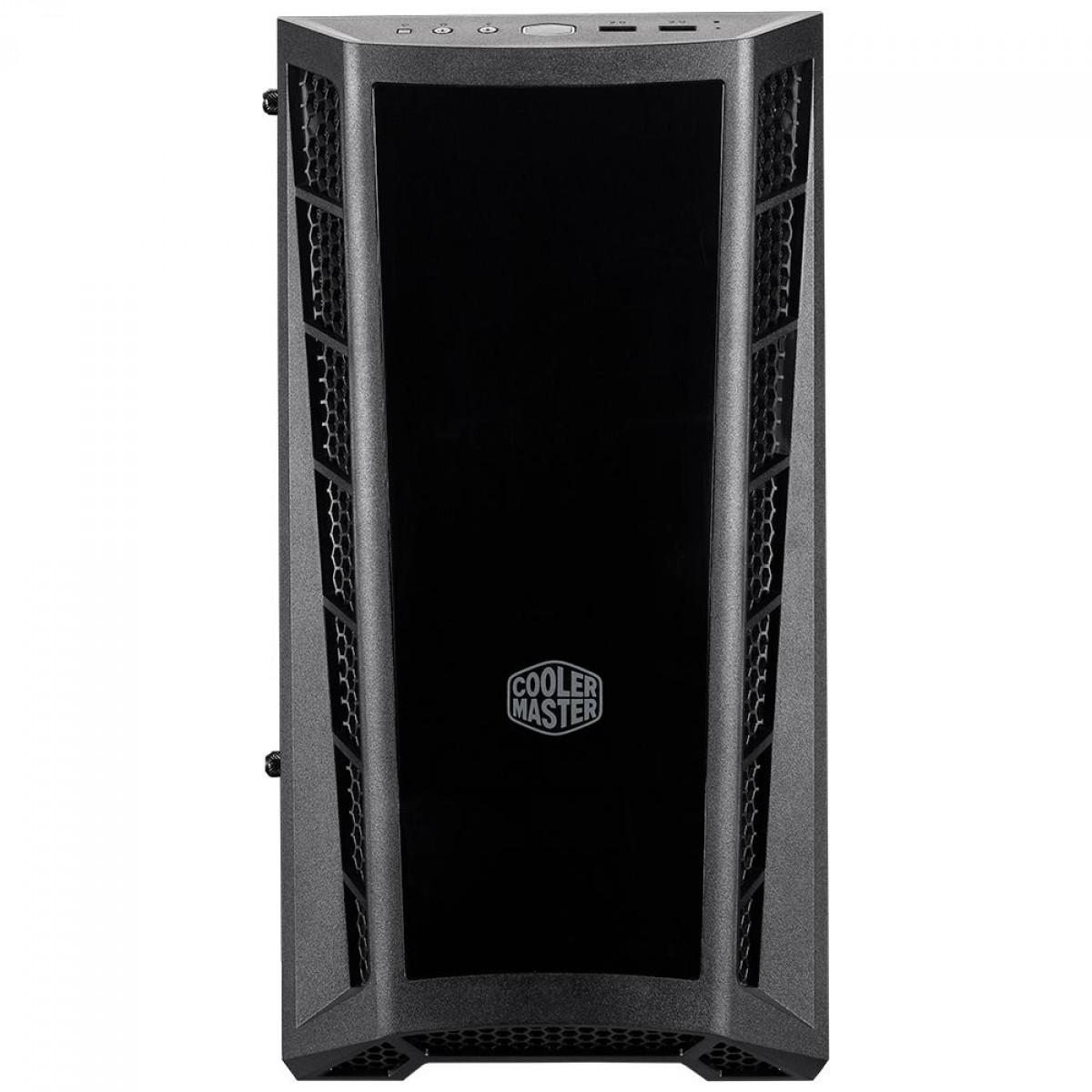 Gabinete Gamer Cooler Master MasterBox MB320L, Mini Tower, Vidro Temperado, Black, Micro ATX, Sem Fonte, Com 1 Fan, MCB-B320L-KGNN-S00