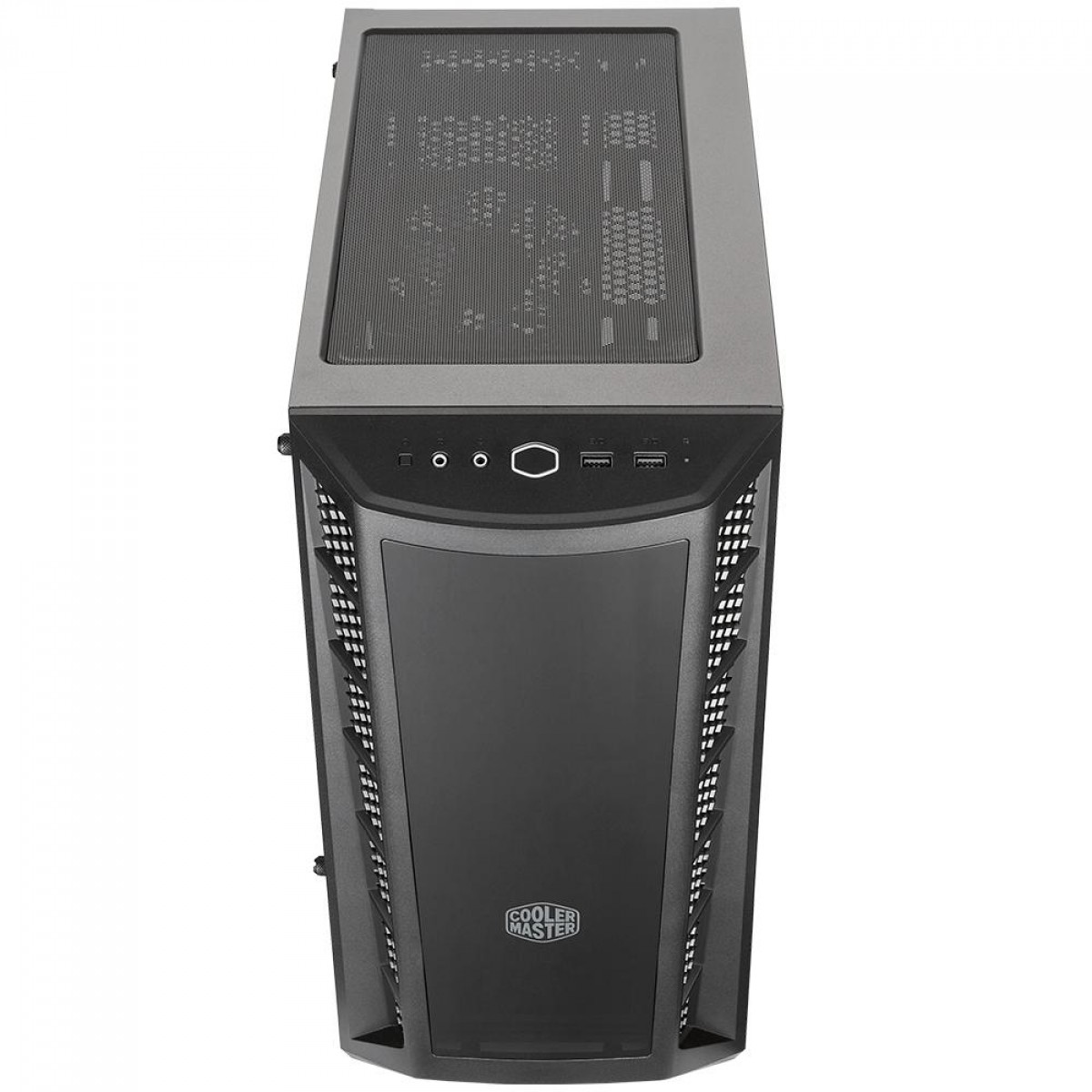 Gabinete Gamer Cooler Master MasterBox MB320L, Mini Tower, Vidro Temperado, Black, Micro ATX, Sem Fonte, Com 1 Fan, MCB-B320L-KGNN-S00