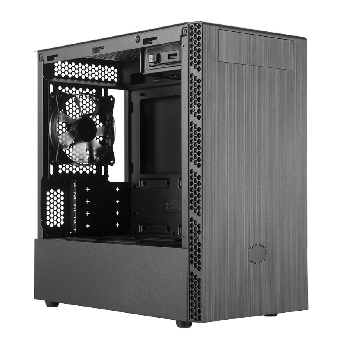 Gabinete Gamer Cooler Master Masterbox MB400L, Mini Tower, Black, MCB-B400L-KG5N-S00, Com ODD, Sem Fonte, Com 1 Fan