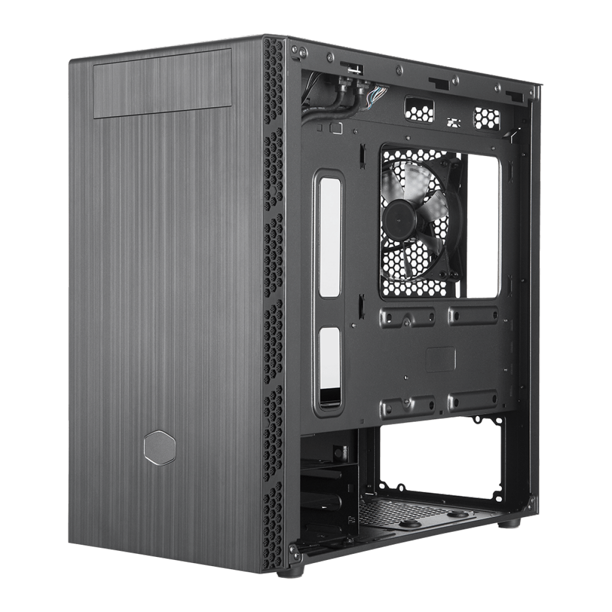 Gabinete Gamer Cooler Master Masterbox MB400L, Mini Tower, Black, MCB-B400L-KG5N-S00, Com ODD, Sem Fonte, Com 1 Fan