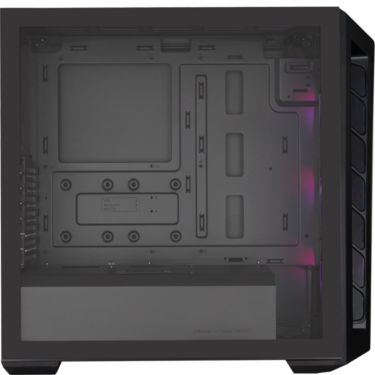 Gabinete Gamer Cooler Master Masterbox MB511, ARGB, Mid Tower, Black, Sem Fonte, Com 3 Fans, MCB-B511D-KGNN-RGA