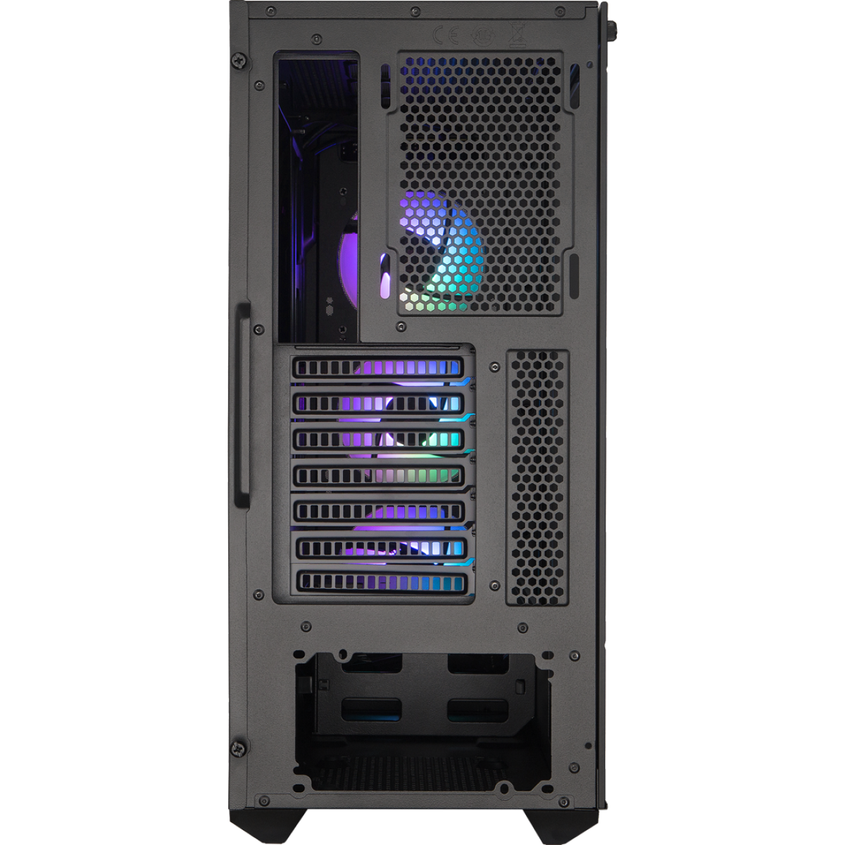 Gabinete Gamer Cooler Master Masterbox MB511, ARGB, Mid Tower, Black, Sem Fonte, Com 3 Fans, MCB-B511D-KGNN-RGA