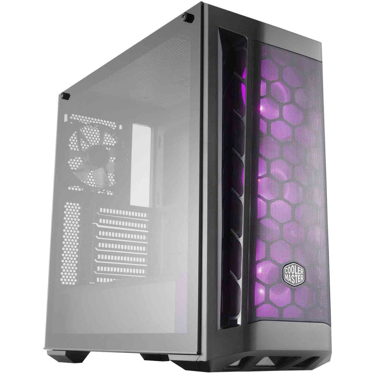 Gabinete Gamer Cooler Master Masterbox MB511 RGB, Mid Tower, Black, Sem Fonte, Com 4 Fans, MCB-B511D-KGNN-RGB