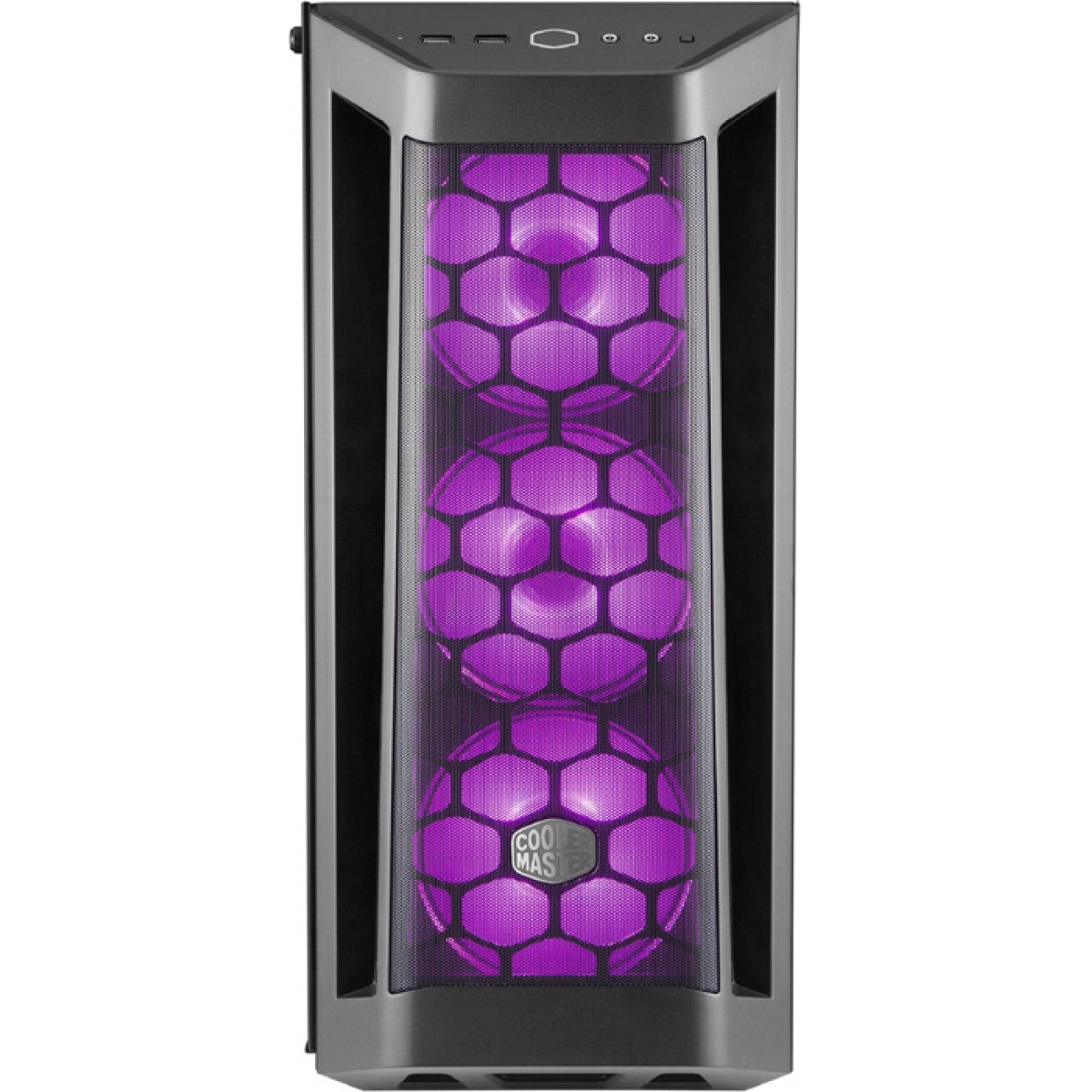 Gabinete Gamer Cooler Master Masterbox MB511 RGB, Mid Tower, Black, Sem Fonte, Com 4 Fans, MCB-B511D-KGNN-RGB