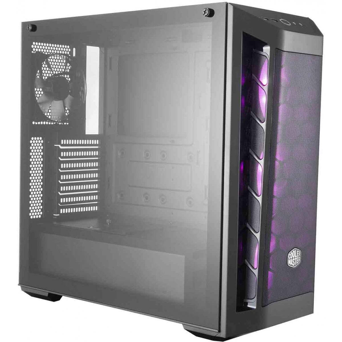 Gabinete Gamer Cooler Master Masterbox MB511 RGB, Mid Tower, Black, Sem Fonte, Com 4 Fans, MCB-B511D-KGNN-RGB
