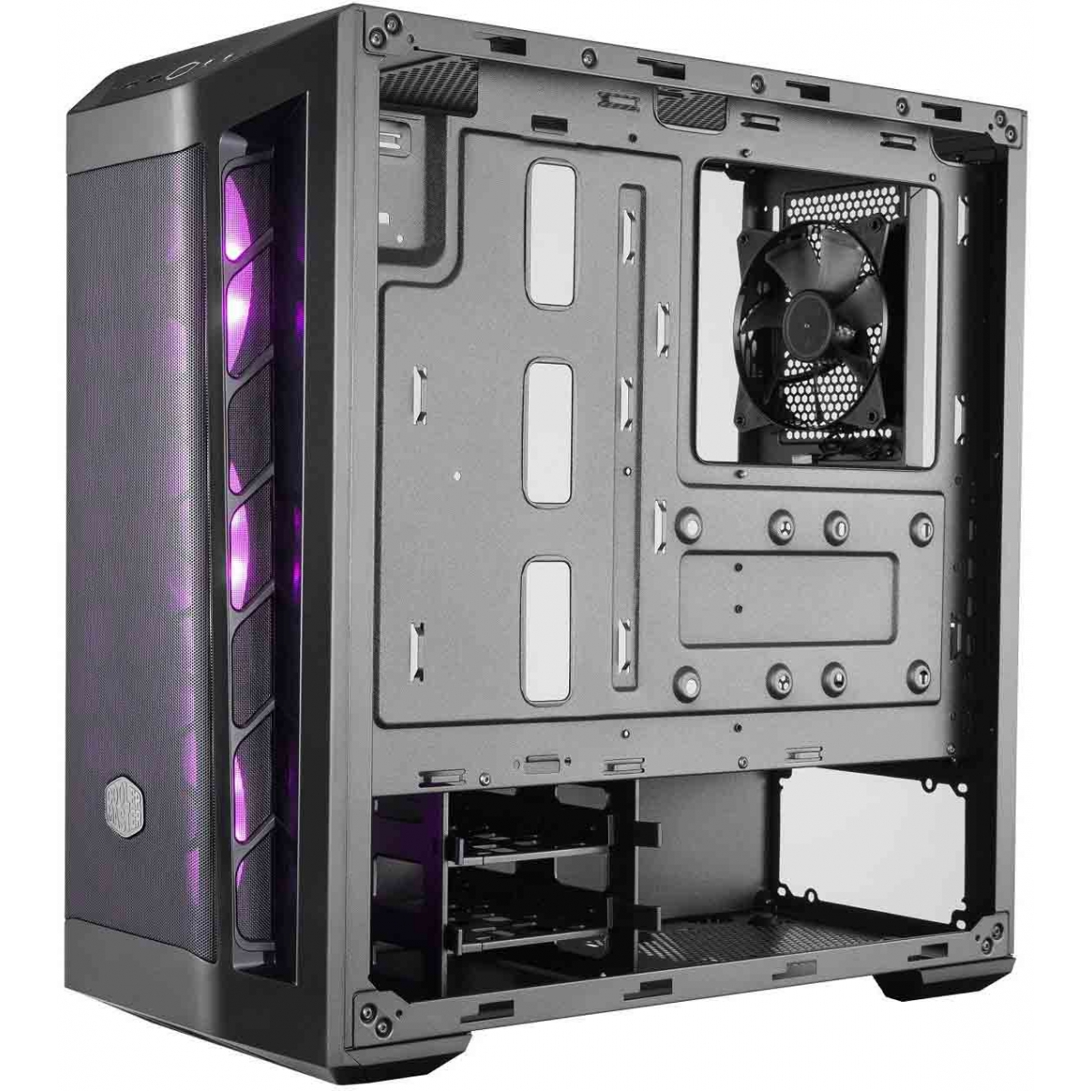Gabinete Gamer Cooler Master Masterbox MB511 RGB, Mid Tower, Black, Sem Fonte, Com 4 Fans, MCB-B511D-KGNN-RGB
