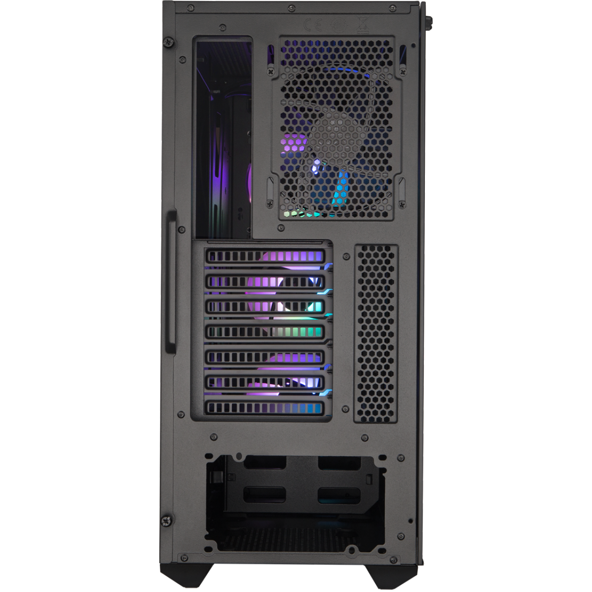 Gabinete Gamer Cooler Master Masterbox MB520, ARGB, Mid Tower, Black, Sem Fonte, Com 4 Fans, MCB-B520-KGNN-RGA