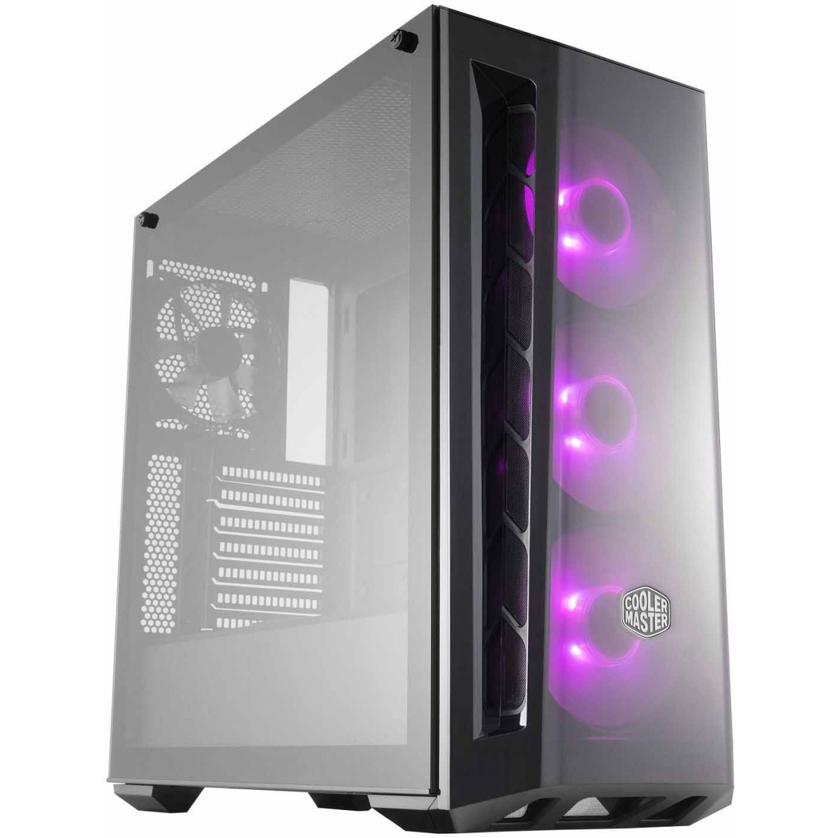 Gabinete Gamer Cooler Master Masterbox MB520 RGB, Mid Tower, Black, MCB-B520-KGNN-RGB, Sem Fonte, Com 4 Fans