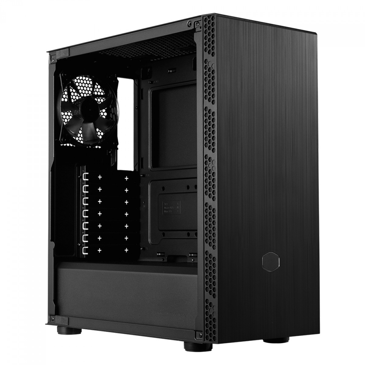 Gabinete Gamer Cooler Master Masterbox MB600L V2, Mid Tower, Black, Sem Fonte, Com 1 Fan, MB600L2-KGNN-S00