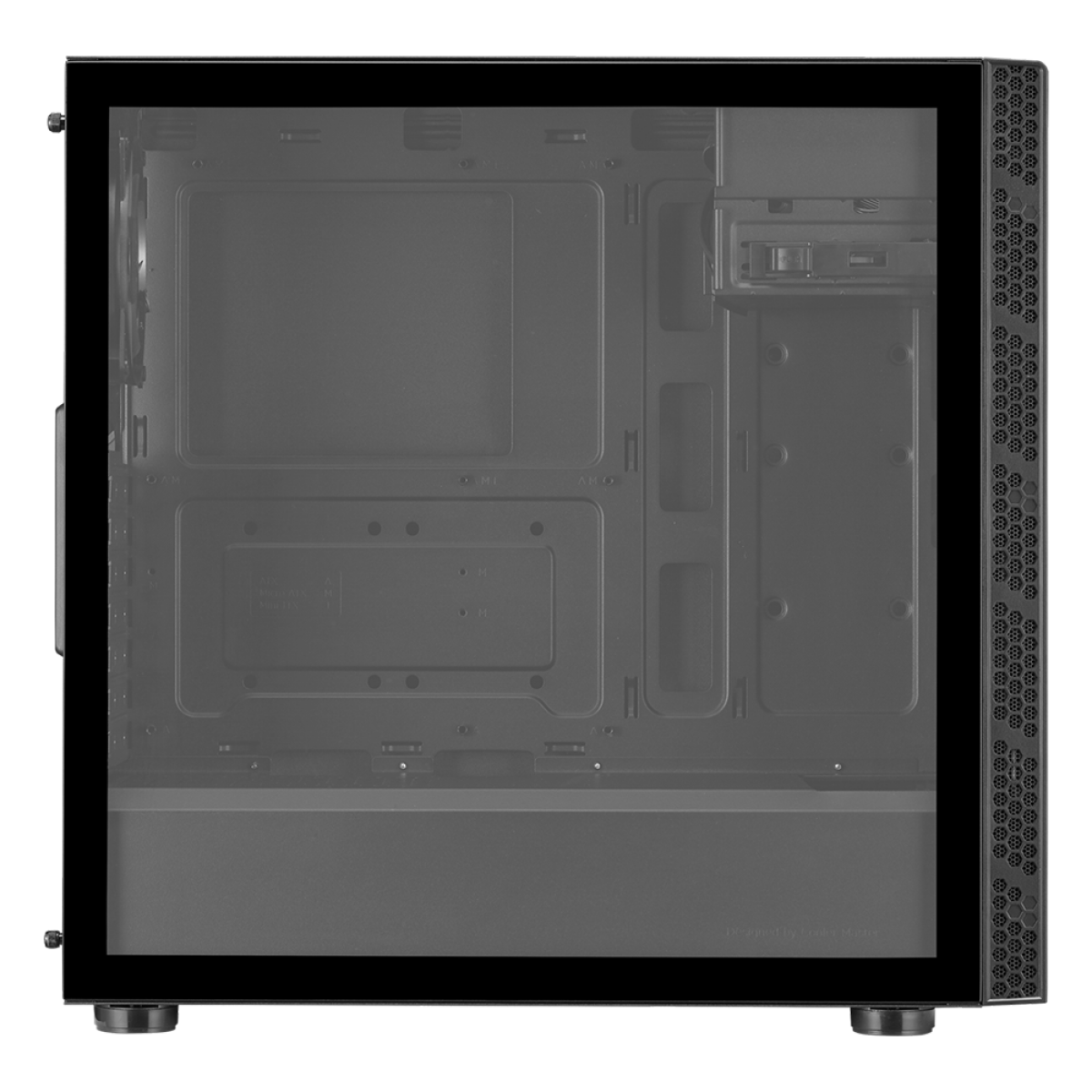 Gabinete Gamer Cooler Master Masterbox MB600L V2 TG, Mid Tower, Black, Sem Fonte, Com 1 Fan, Com ODD, MB600L2-KGNN-S00