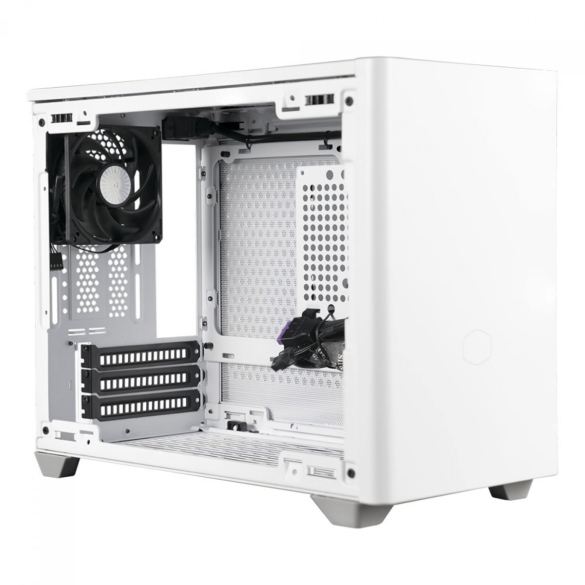 Gabinete Gamer Cooler Master MasterBox NR200, White, Mini ITX, Sem Fonte, Com 2 Fans, MCB-NR200-WNNN-S00