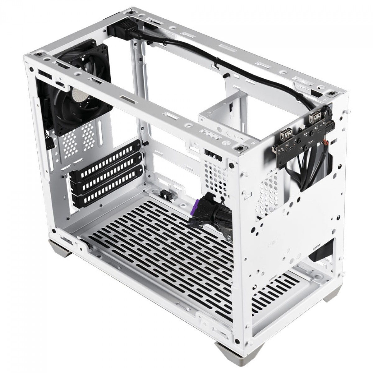 Gabinete Gamer Cooler Master MasterBox NR200, White, Mini ITX, Sem Fonte, Com 2 Fans, MCB-NR200-WNNN-S00