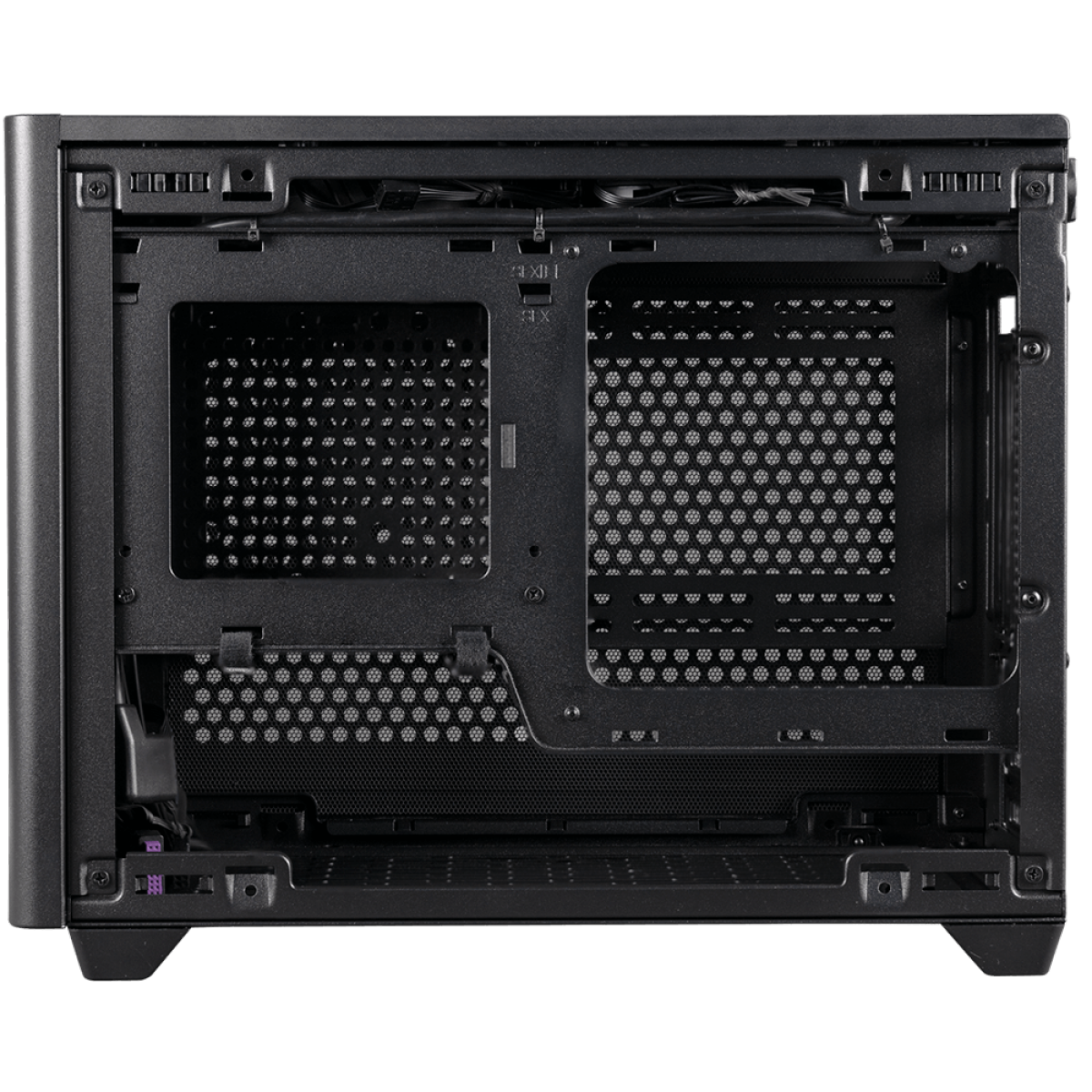 Gabinete Gamer Cooler Master MasterBox NR200P, Black, Mini ITX, Vidro Temperado, Sem Fonte, Com 2 Fans, MCB-NR200P-KGNN-S00