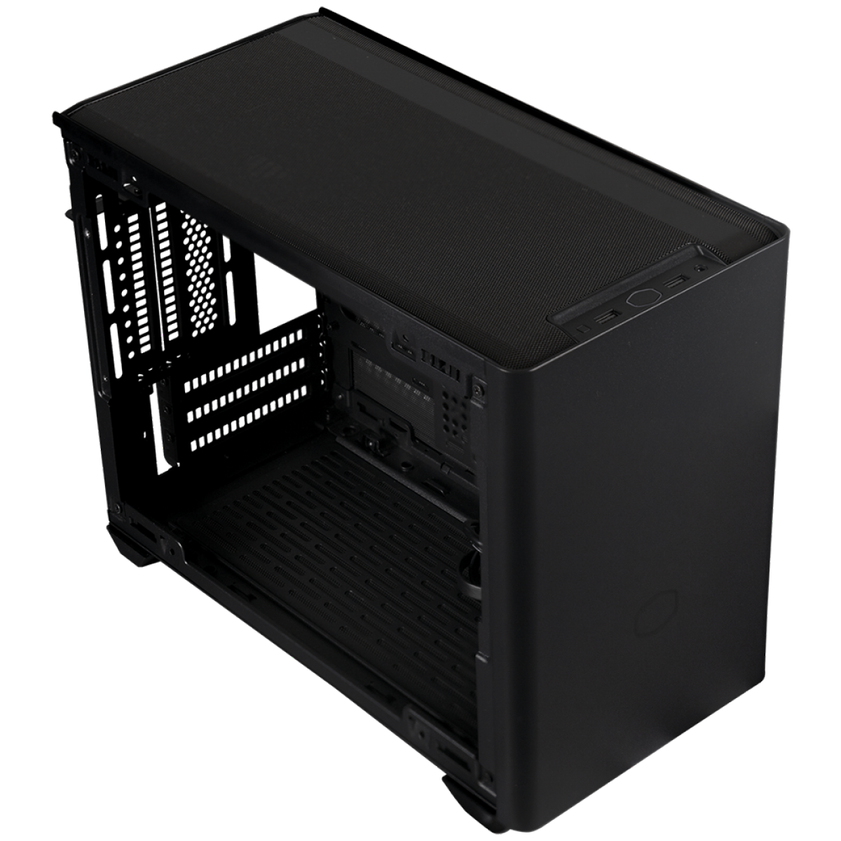 Gabinete Gamer Cooler Master MasterBox NR200P, Black, Mini ITX, Vidro Temperado, Sem Fonte, Com 2 Fans, MCB-NR200P-KGNN-S00