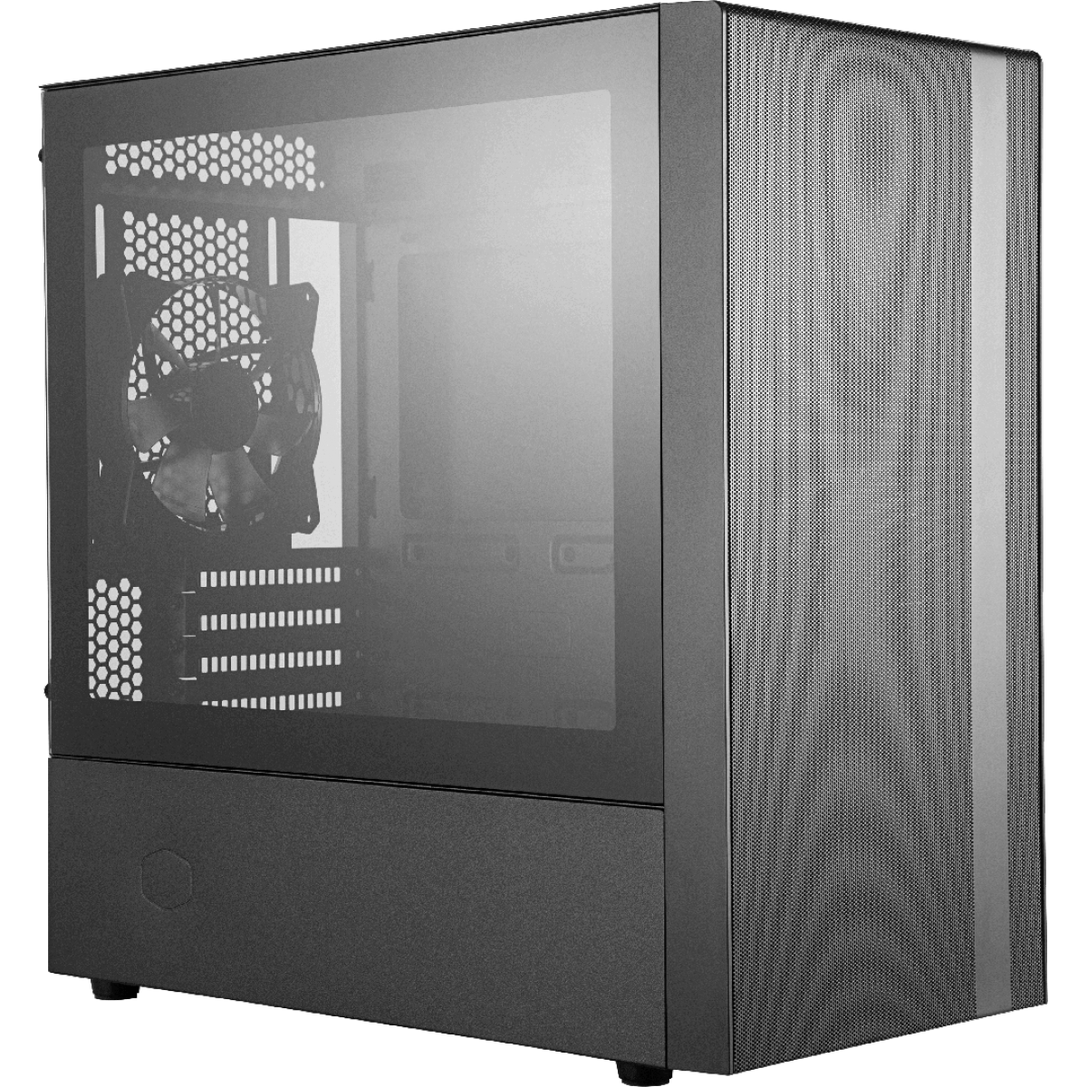 Gabinete Gamer Cooler Master MasterBox NR400, Mini Tower, Vidro Temperado, Com 2 Fans, Black, Sem Fonte, MCB-NR400-KGNN-S00