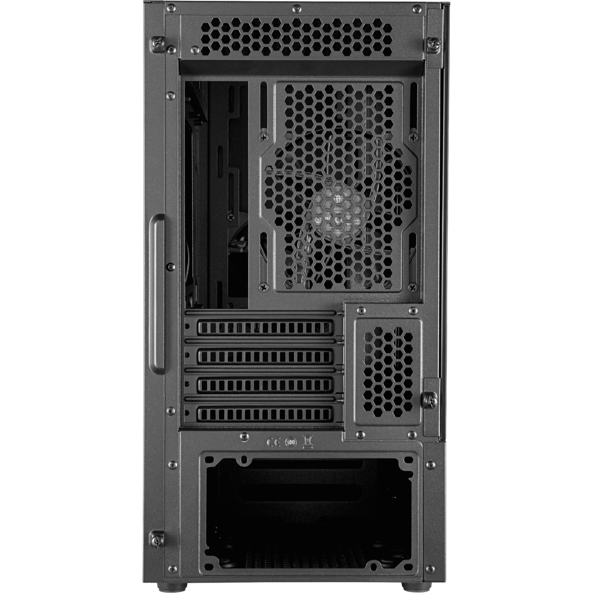 Gabinete Gamer Cooler Master MasterBox NR400, Mini Tower, Vidro Temperado, Com 2 Fans, Black, Sem Fonte, MCB-NR400-KGNN-S00