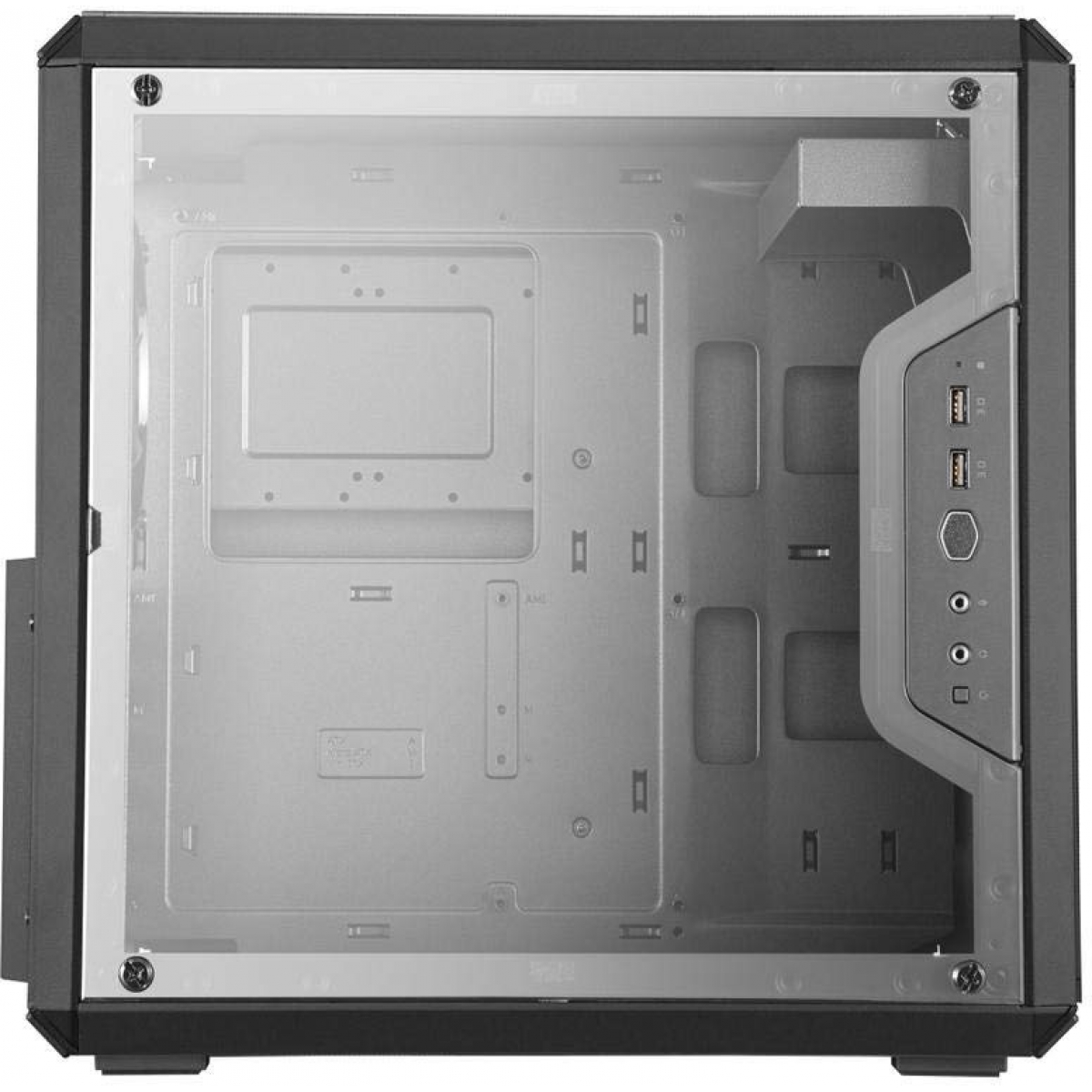 Gabinete Gamer Cooler Master Masterbox Q500L, Mid Tower, Black, Sem Fonte, Com 1 Fan, MCB-Q500L-KANN-S00