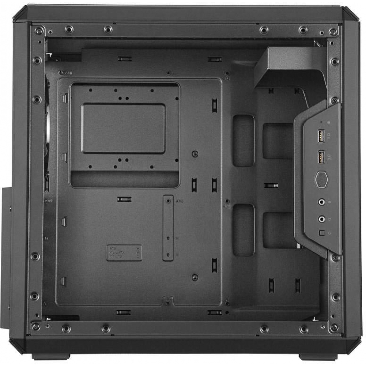 Gabinete Gamer Cooler Master Masterbox Q500L, Mid Tower, Black, Sem Fonte, Com 1 Fan, MCB-Q500L-KANN-S00
