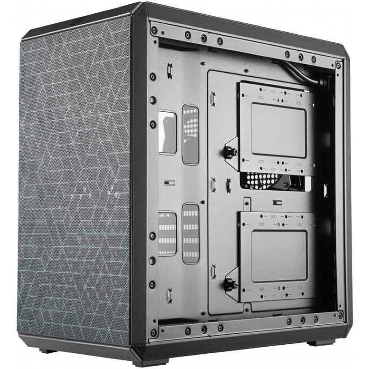 Gabinete Gamer Cooler Master Masterbox Q500L, Mid Tower, Black, Sem Fonte, Com 1 Fan, MCB-Q500L-KANN-S00