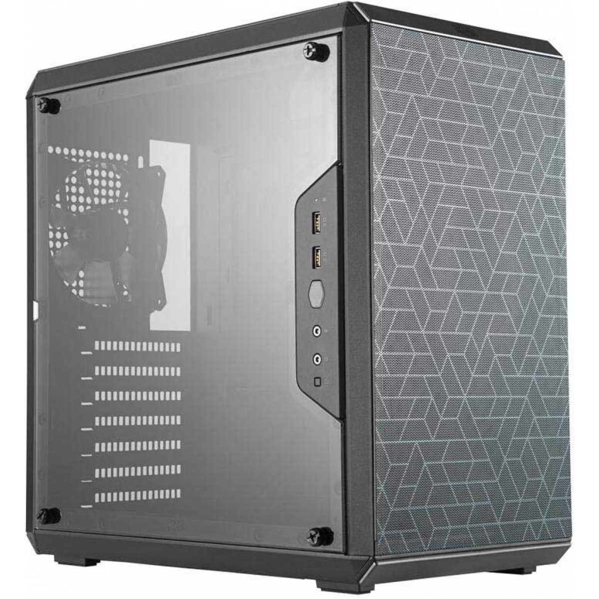 Gabinete Gamer Cooler Master Masterbox Q500L, Mid Tower, Black, Sem Fonte, Com 1 Fan, MCB-Q500L-KANN-S00