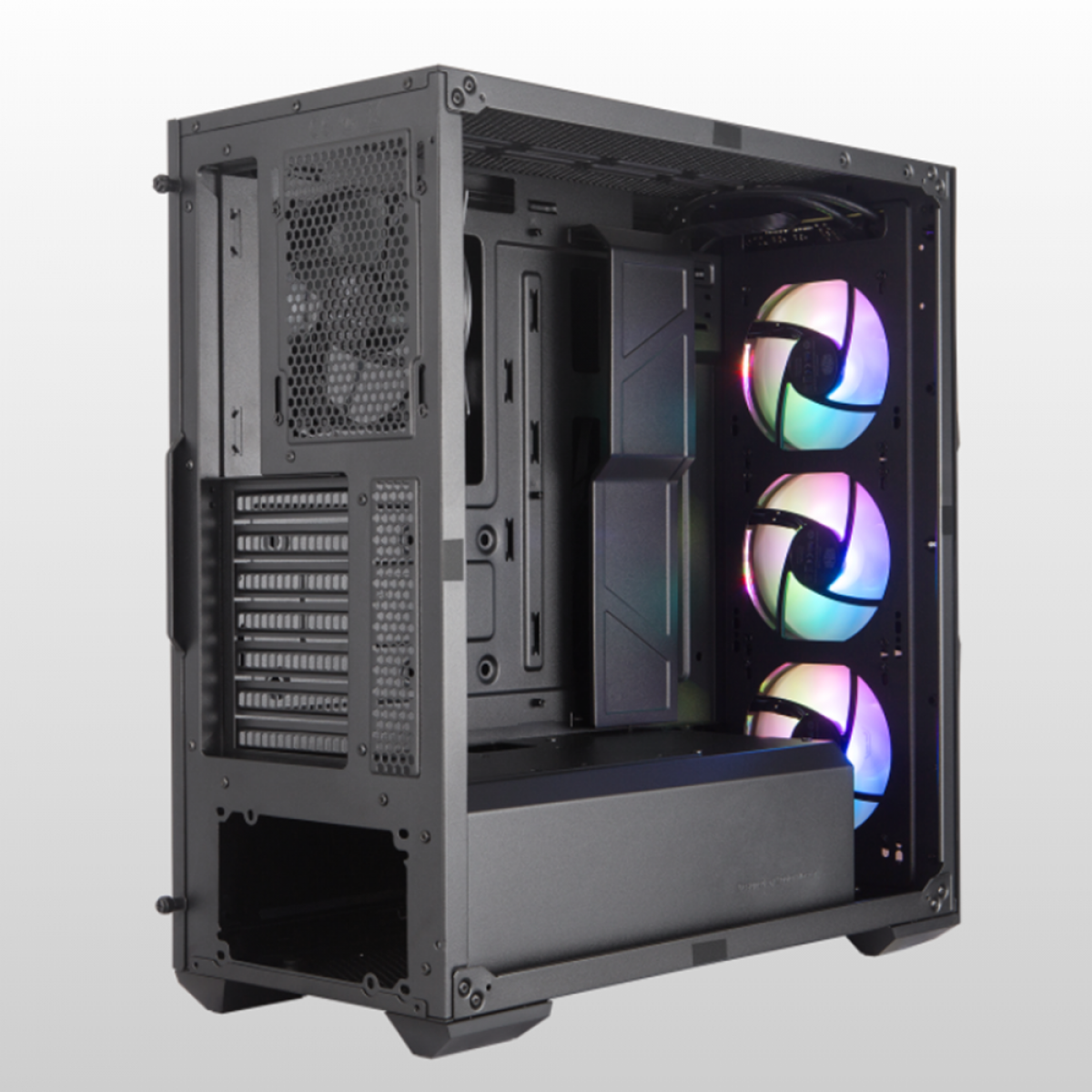 Gabinete Gamer Cooler Master Masterbox TD500 ARGB, Mid Tower, Black, Sem Fonte, Com 4 Fans, MCB-D500D-KANN-S01