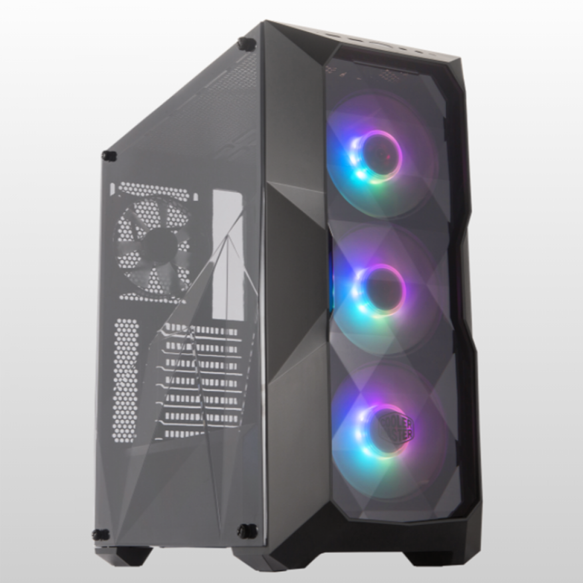 Gabinete Gamer Cooler Master Masterbox TD500 ARGB, Mid Tower, Black, Sem Fonte, Com 4 Fans, MCB-D500D-KANN-S01