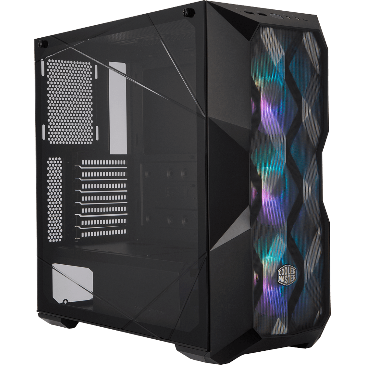Gabinete Gamer Cooler Master Masterbox TD500 Mesh, Mid Tower, Vidro Temperado, Black, Sem Fonte, Com 3 Fans, MCB-D500D-KGNN-S01