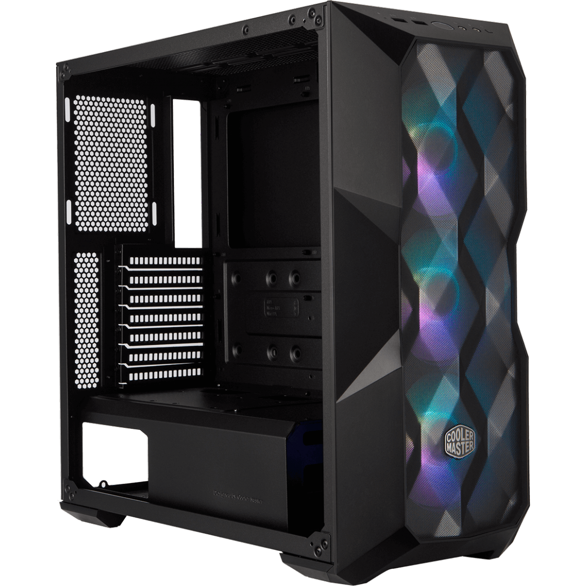 Gabinete Gamer Cooler Master Masterbox TD500 Mesh, Mid Tower, Vidro Temperado, Black, Sem Fonte, Com 3 Fans, MCB-D500D-KGNN-S01