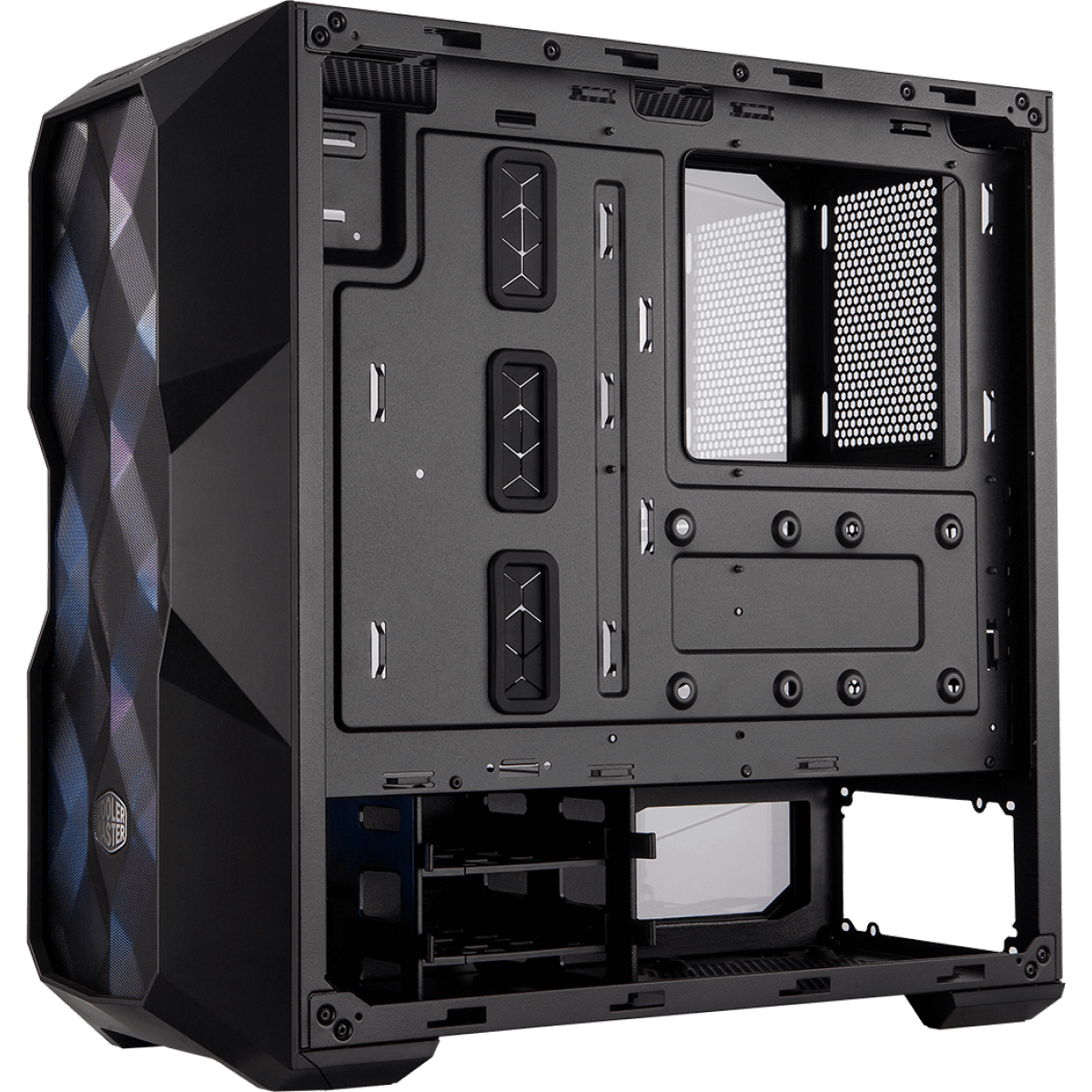 Gabinete Gamer Cooler Master Masterbox TD500 Mesh, Mid Tower, Vidro Temperado, Black, Sem Fonte, Com 3 Fans, MCB-D500D-KGNN-S01