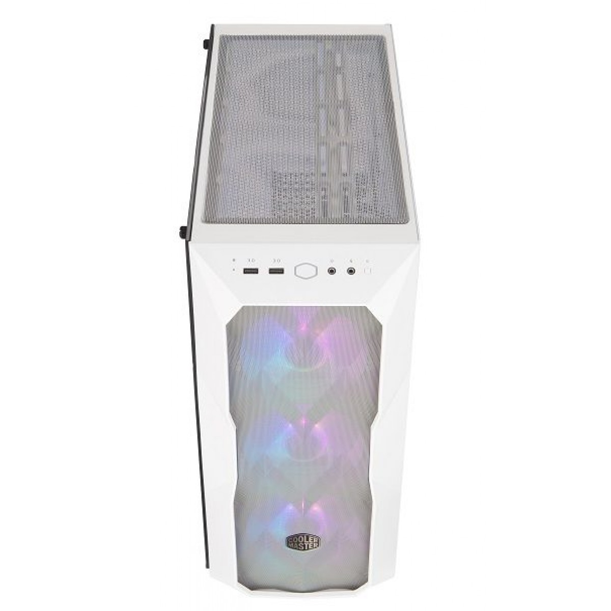Gabinete Gamer Cooler Master Masterbox TD500 Mesh White, Mid Tower, Vidro Temperado, White, Sem Fonte, Com 3 Fans, MCB-D500D-WGNN-S01