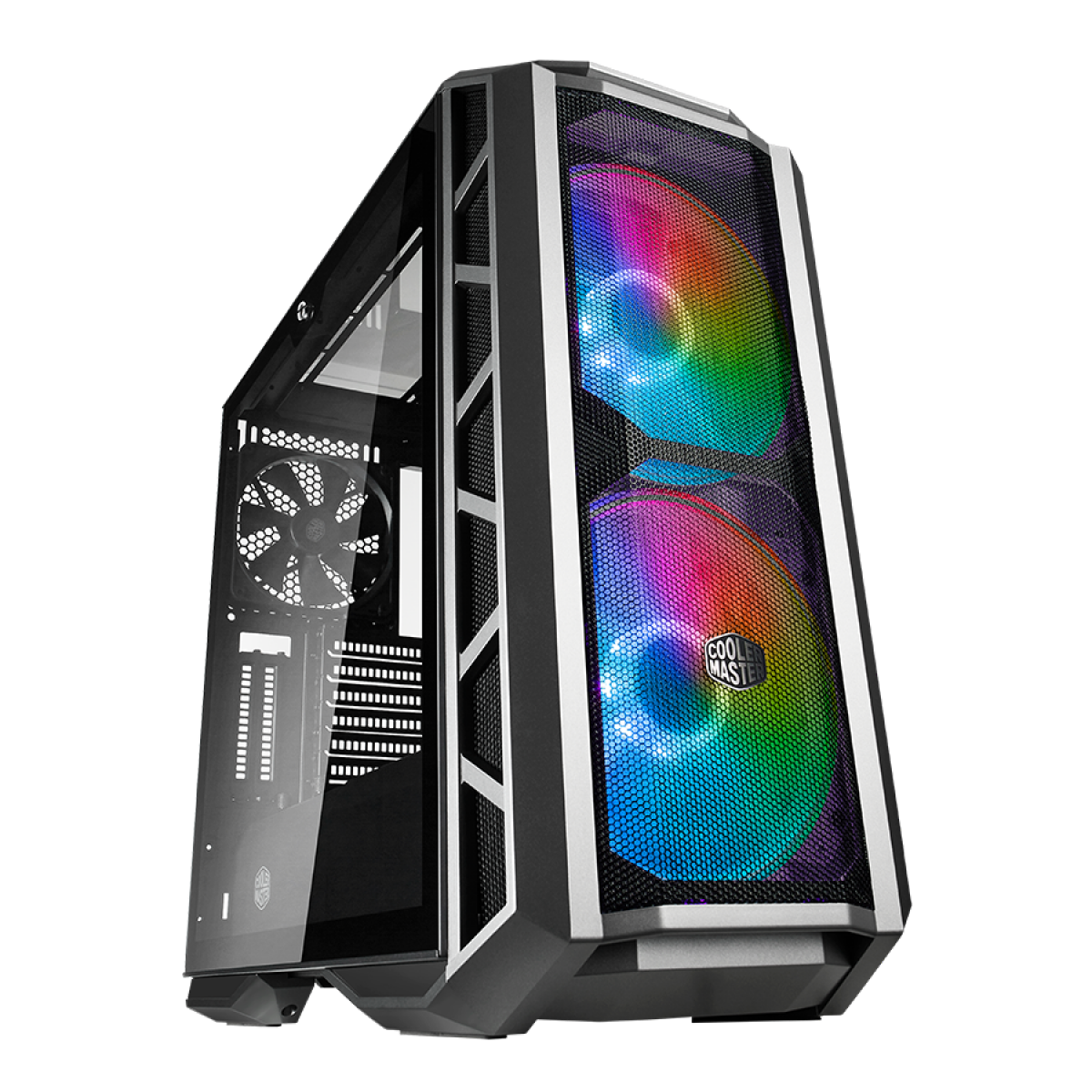 Gabinete Gamer Cooler Master MasterCase H500P Mesh ARGB, Mid Tower, Vidro Temperado, Gun Metal Grey, Sem Fonte, Com 3 Fans