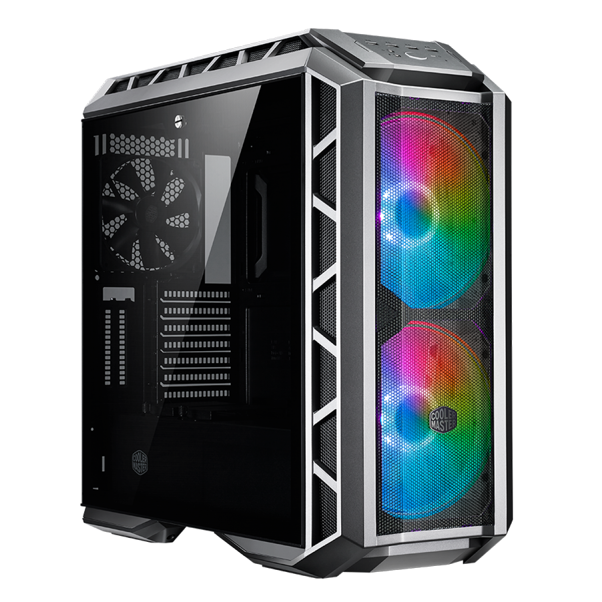 Gabinete Gamer Cooler Master MasterCase H500P Mesh ARGB, Mid Tower, Vidro Temperado, Gun Metal Grey, Sem Fonte, Com 3 Fans