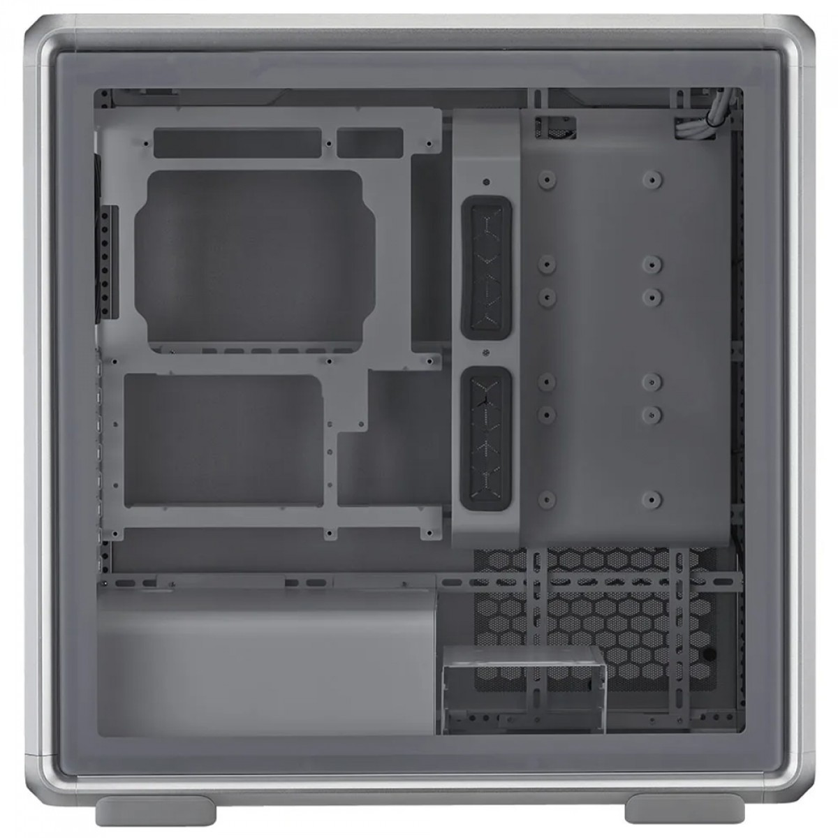 Gabinete Gamer Cooler Master MasterFrame 600, Vidro Temperado, Mid Tower, E-ATX, Com 4 Fans, Prata, MF600-SGNN-S00