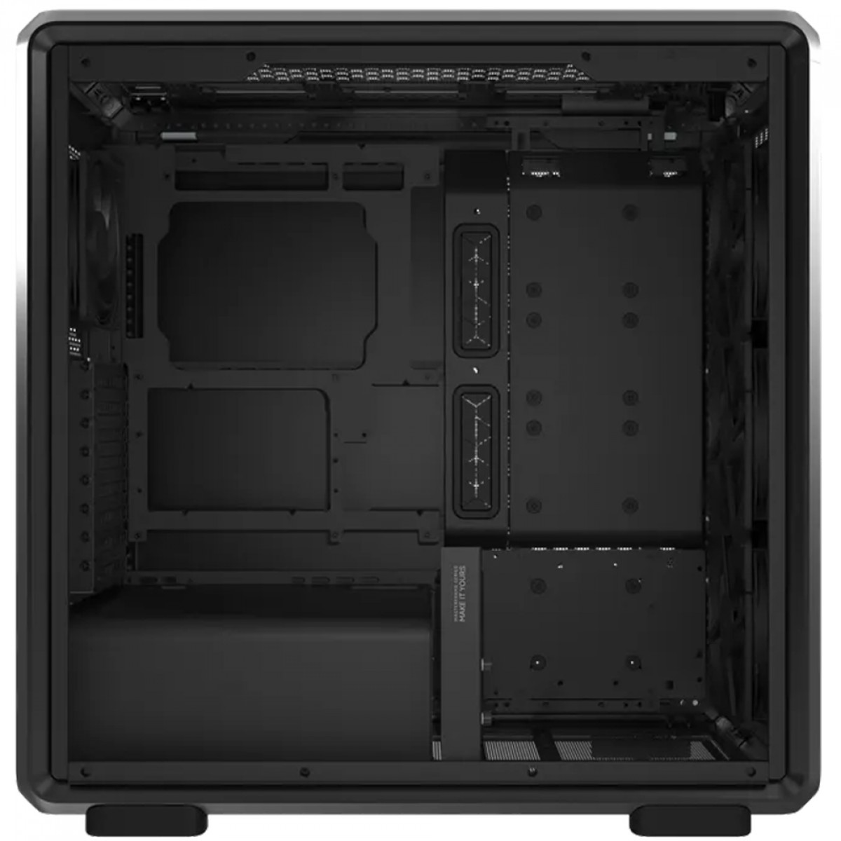 Gabinete Gamer Cooler Master MasterFrame 600, Vidro Temperado, Mid Tower, E-ATX, Com 4 Fans, Preto, MF600-KGNN-S00