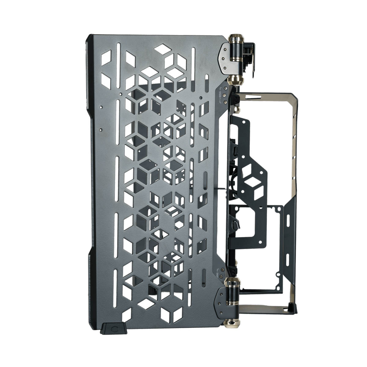 Gabinete Gamer Cooler Master MasterFrame 700, Sem Fonte, Sem Fan, Vidro Temperado, Black, MCF-MF700-KGNN-S00