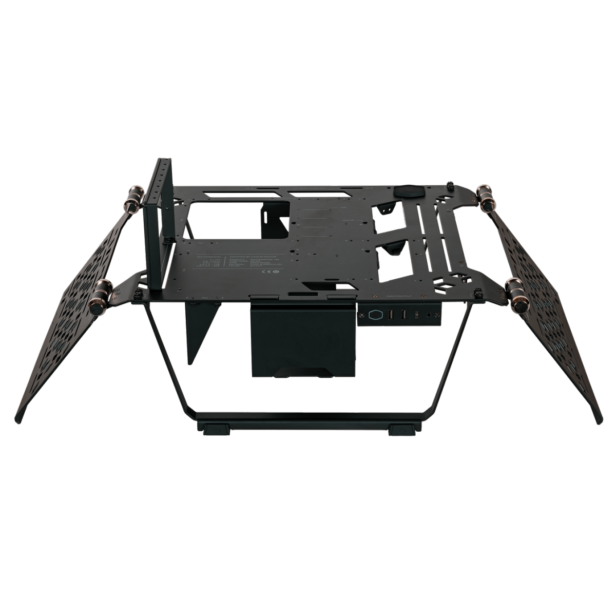 Gabinete Gamer Cooler Master MasterFrame 700, Sem Fonte, Sem Fan, Vidro Temperado, Black, MCF-MF700-KGNN-S00