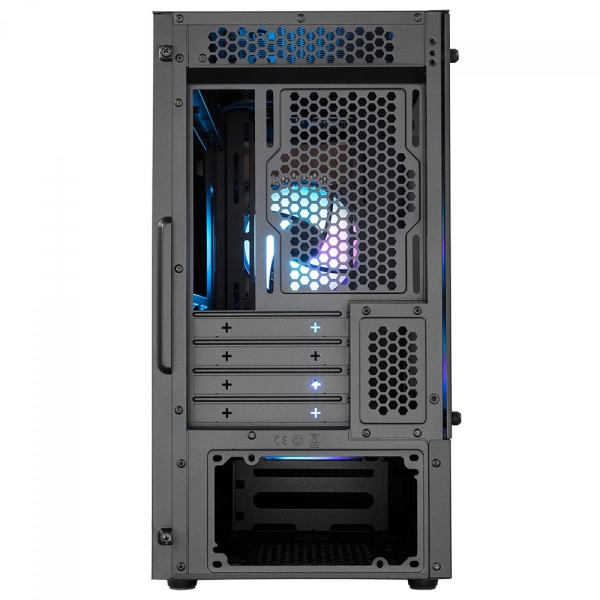 Gabinete Gamer Cooler Master MB320L ARGB, Mini Tower, ARGB, Vidro Temperado, Black, Com 2 Fans, Sem Fonte, MCB-B320L-KGNN-S02