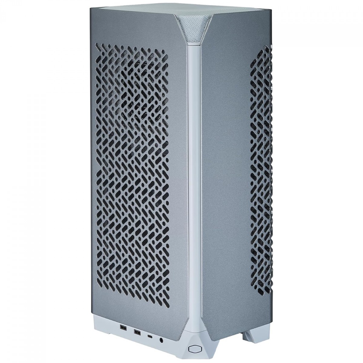 Gabinete Gamer Cooler Master Ncore 100 Air, Mini Tower, Mini ITX, Sem Fonte, Com 2 fans, Branco, NR100-WNNN-S00