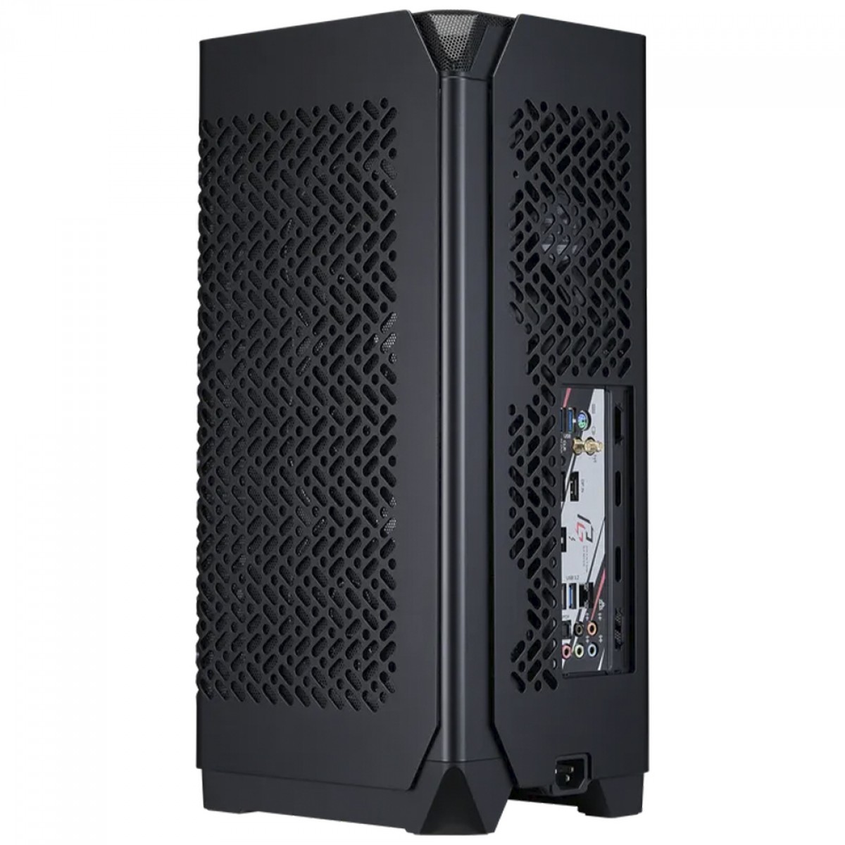 Gabinete Gamer Cooler Master Ncore 100 Air, Mini Tower, Mini ITX, Sem Fonte, Com 2 fans, Preto, NR100-KNNN-S00