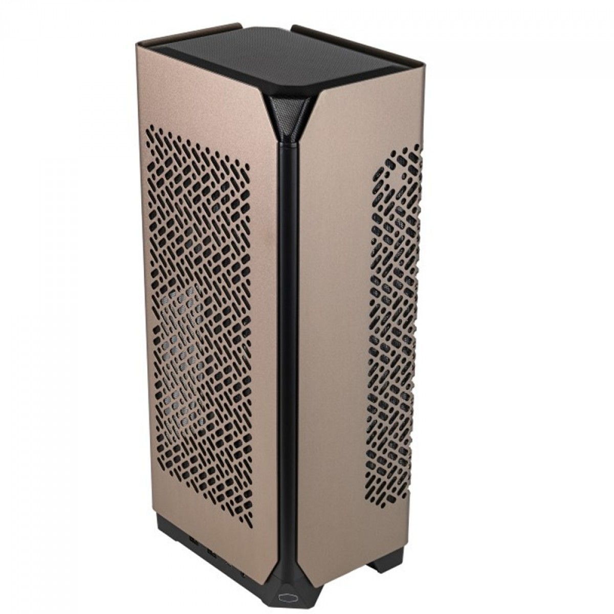 Gabinete Gamer Cooler Master Ncore 100 Max, Mini Tower, Mini ITX, Fonte 850W, Water Cooler 120mm, 1 fan, Bronze, NR100-ZNNN85-SL0