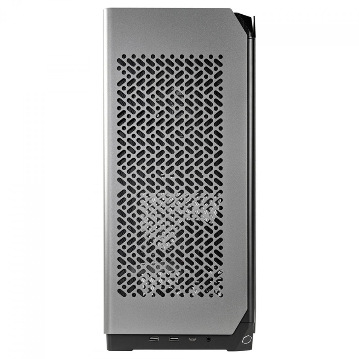 Gabinete Gamer Cooler Master Ncore 100 Max, Mini Tower, Mini ITX, Fonte 850W, Water Cooler 120mm, 1 fan, Cinza, NR100-MNNN85-SL0