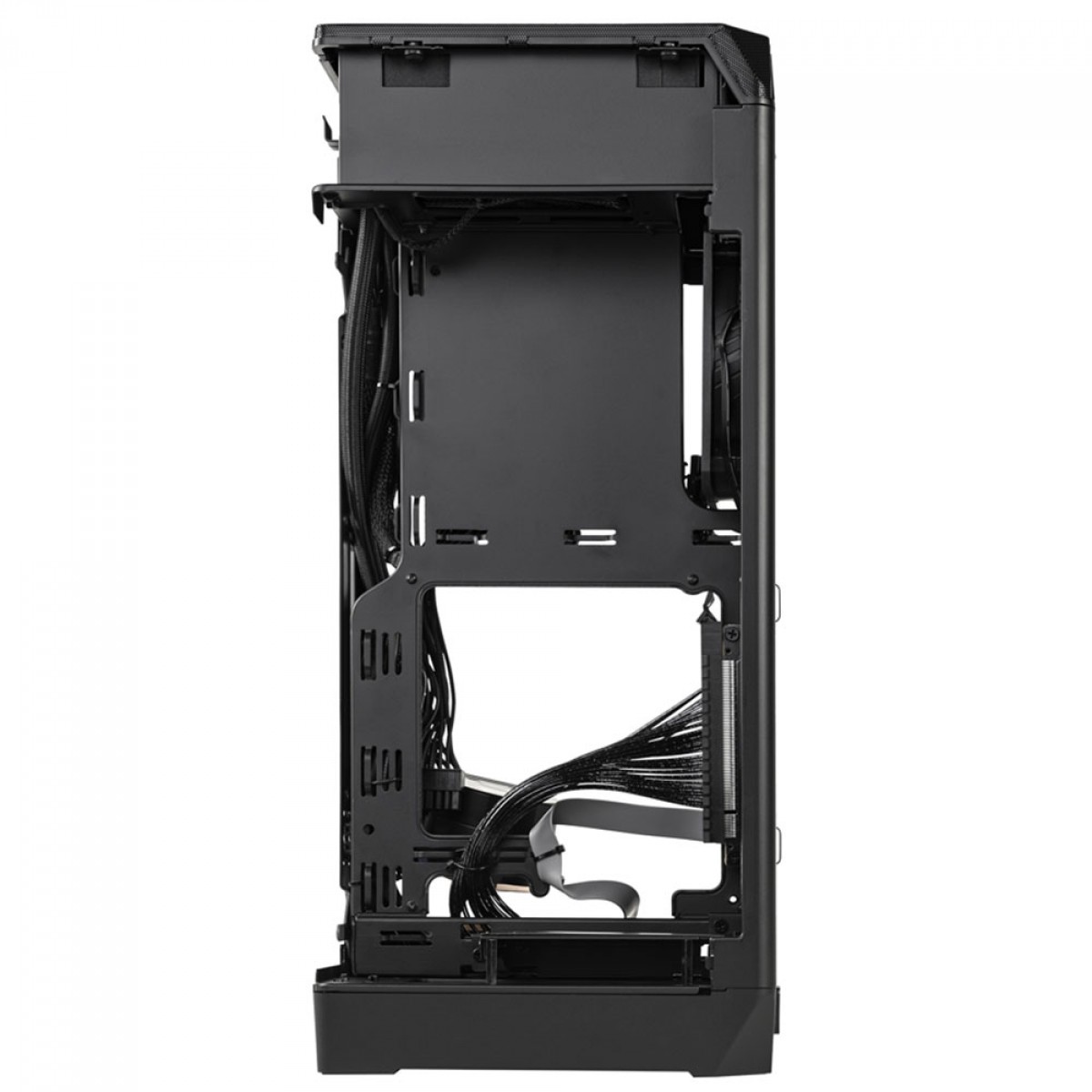 Gabinete Gamer Cooler Master Ncore 100 Max, Mini Tower, Mini ITX, Fonte 850W, Water Cooler 120mm, 1 fan, Cinza, NR100-MNNN85-SL0