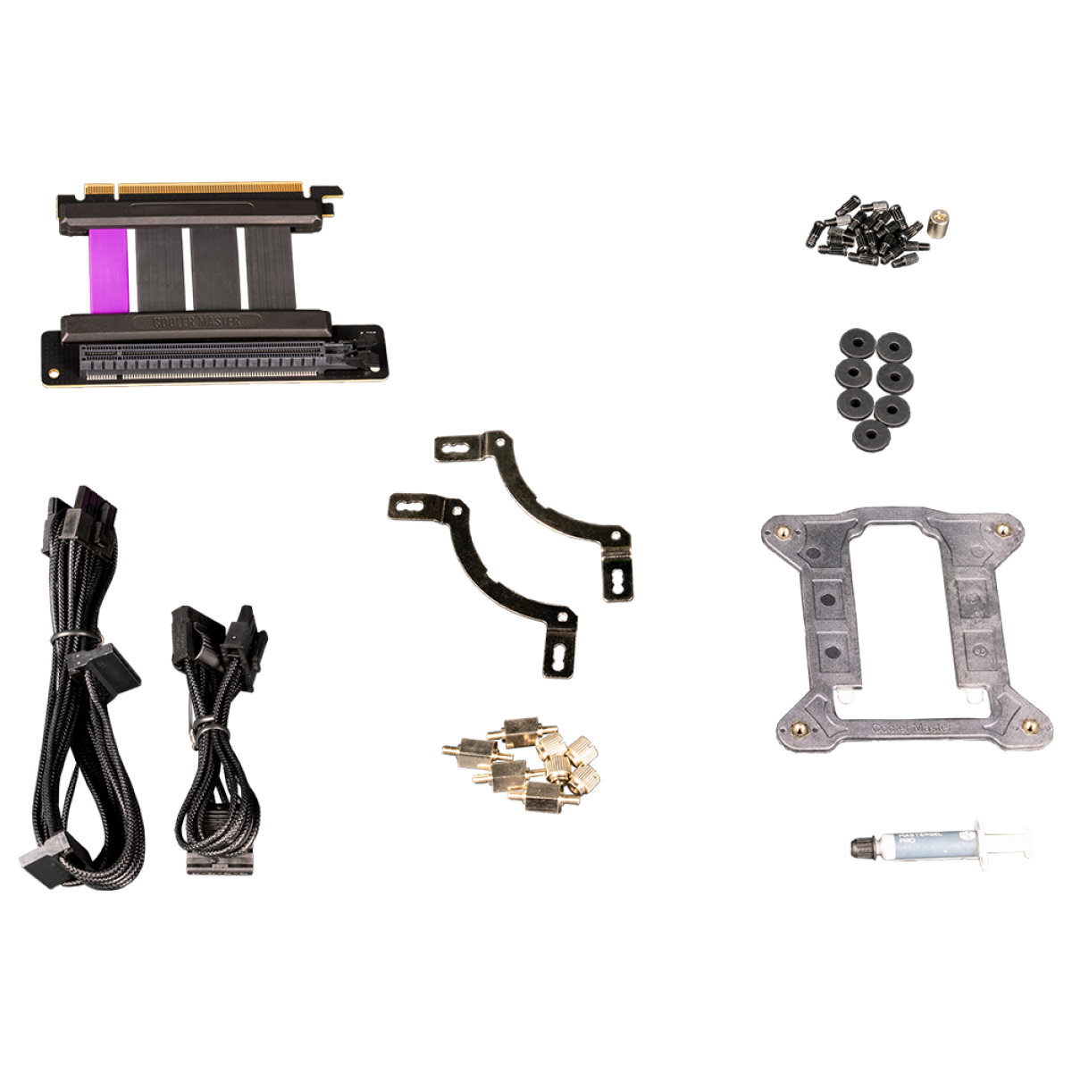 Gabinete Gamer Cooler Master NR200P MAX, Black, Mini ITX, Com Fonte (850W Gold) + WaterCooler 280mm, NR200P-MCNN85-SL0