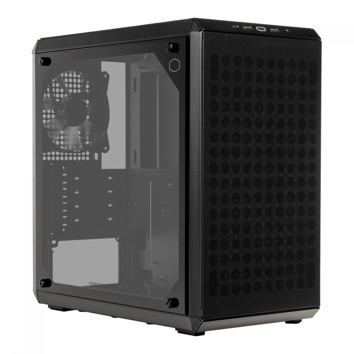 Gabinete Gamer Cooler Master Q300L V2, Mini Tower, Black, Sem Fonte, Com 1 Fan, Q300LV2-KGNN-S00