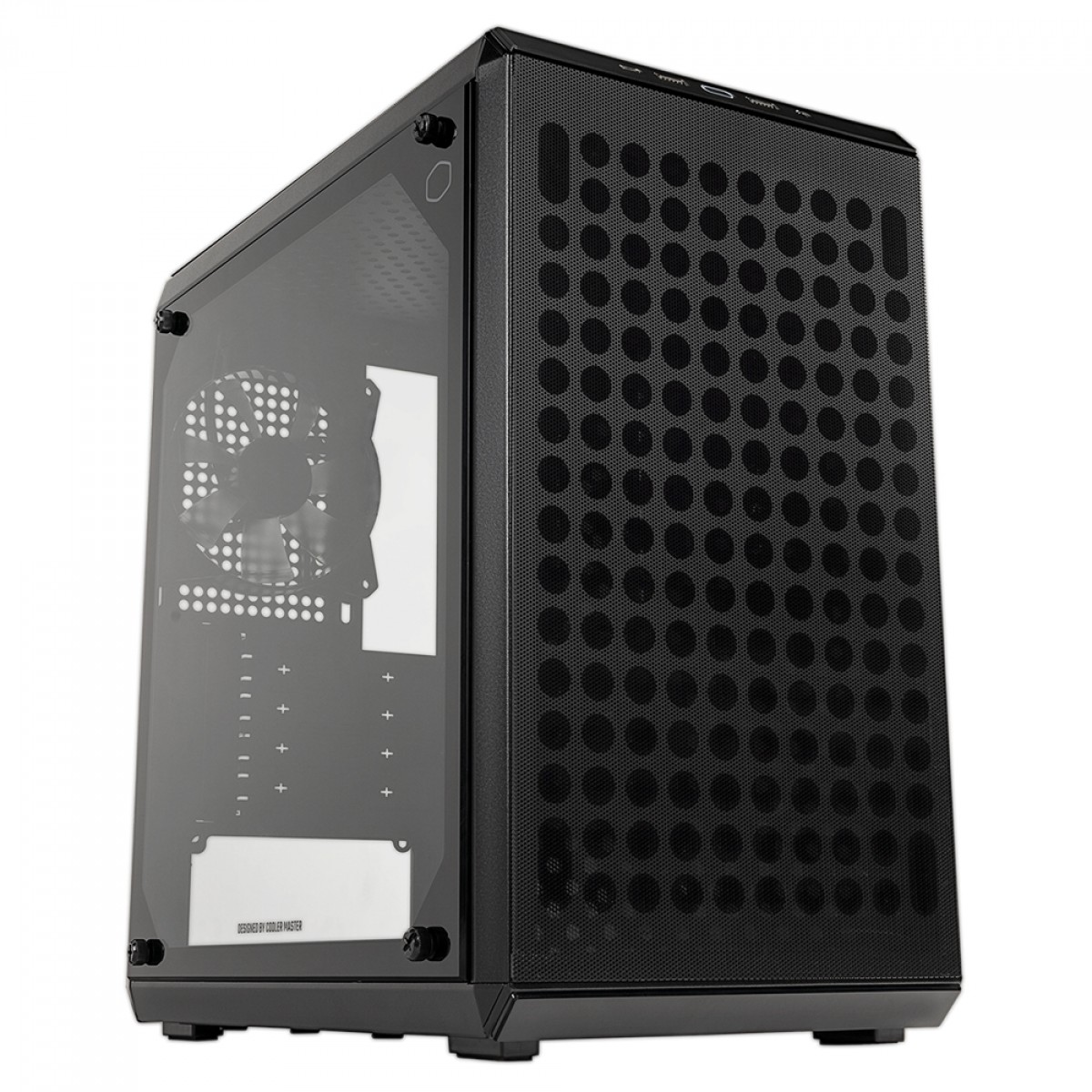 Gabinete Gamer Cooler Master Q300L V2, Mini Tower, Black, Sem Fonte, Com 1 Fan, Q300LV2-KGNN-S00