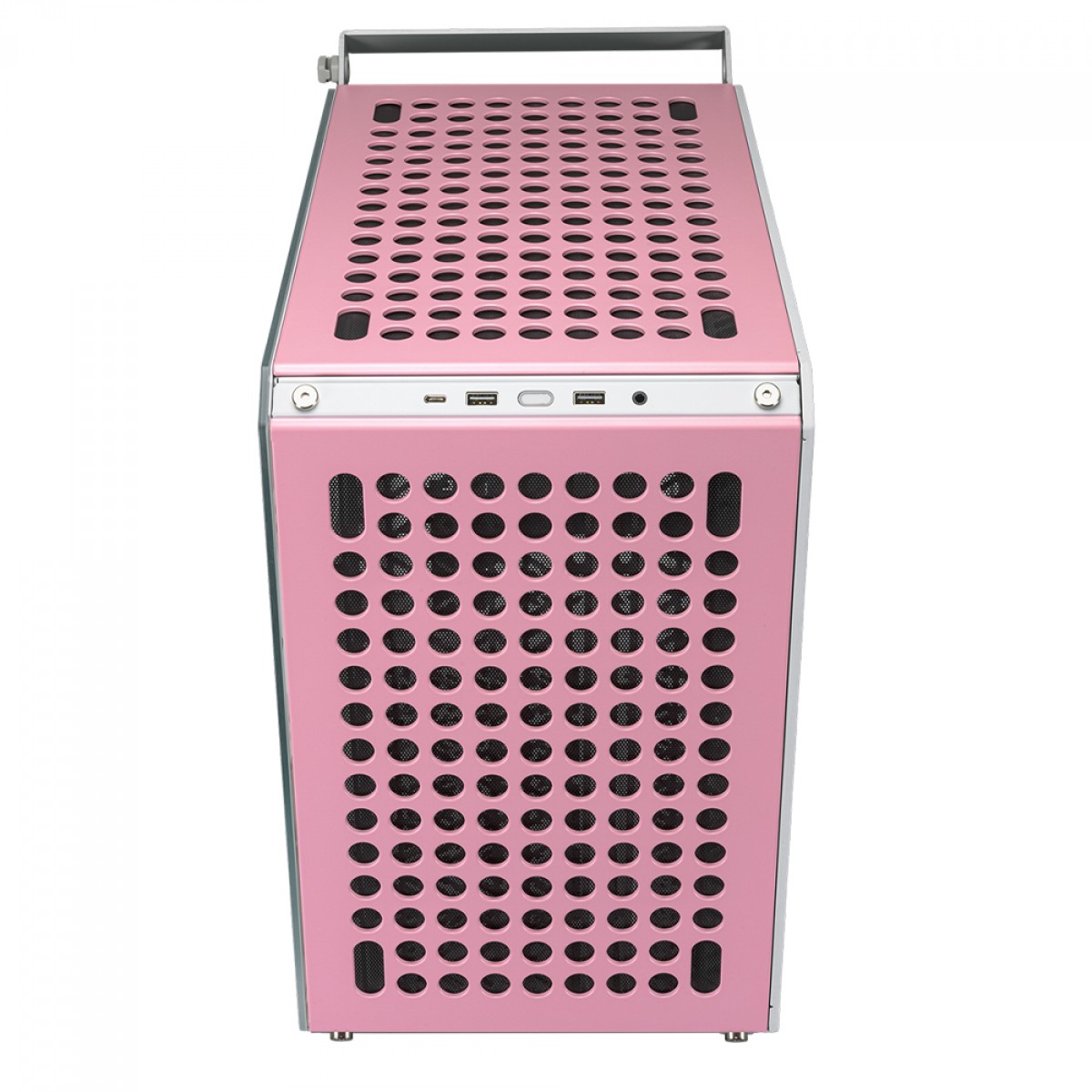 Gabinete Gamer Cooler Master Qube 500 Flatpack Macaron Edition, Modular, Mid-Tower, Vidro Temperado, E-ATX, Sem Fonte, Com 1 Fan, Q500-DGNN-S00