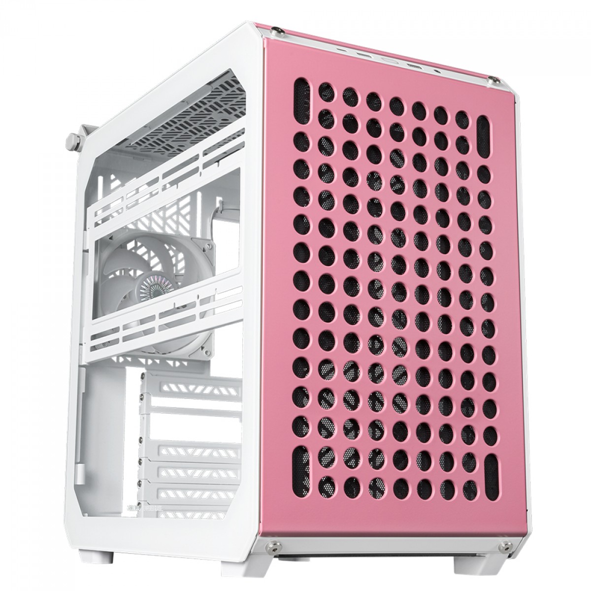 Gabinete Gamer Cooler Master Qube 500 Flatpack Macaron Edition, Modular, Mid-Tower, Vidro Temperado, E-ATX, Sem Fonte, Com 1 Fan, Q500-DGNN-S00